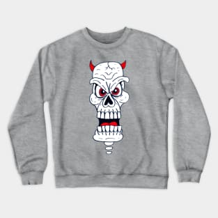 Doodle Devil Skull Crewneck Sweatshirt